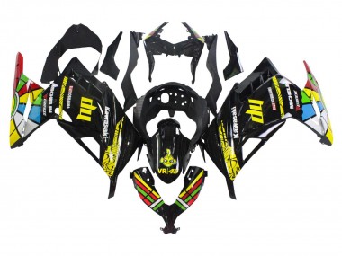 Wholesale 2013-2024 Kawasaki EX300 Motorcycle Fairings - Glossy Black Yellow Red Green Blue White