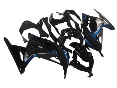 Wholesale 2013-2024 Kawasaki EX300 Motorcycle Fairings - Glossy Black Blue