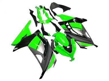 Wholesale 2013-2024 Kawasaki EX300 Motorcycle Fairings - Green Silver Black