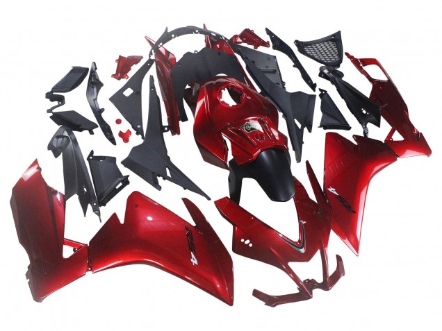 2012-2018 Aprilia RS4 50 125 Motorcycle Fairing - Red Matte Black