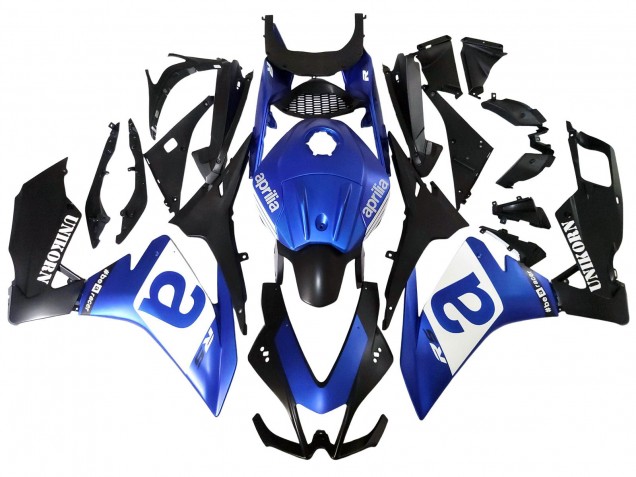 2012-2018 Aprilia RS4 50 125 Motorcycle Fairings - Blue White Matte Black