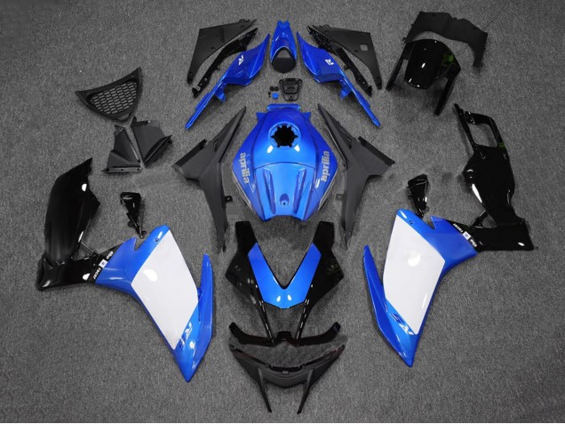 2012-2018 Aprilia RS4 50 125 Motorcycle Fairings - Blue White Glossy Black