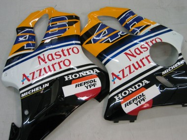 Wholesale 2004-2007 Honda CBR600 F4i Motorcycle Fairings - Yellow Blue White Black Nastro Azzurro