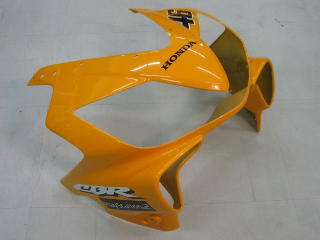 2004-2007 Honda CBR600 F4i Motorcycle Fairings - Yellow Blue White Black Nastro Azzurro