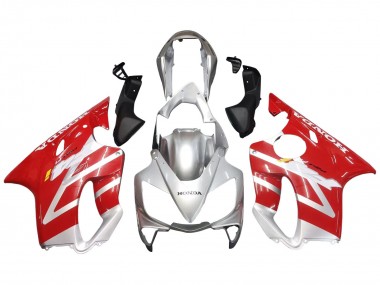 Wholesale 2004-2007 Honda CBR600 F4i Motorcycle Fairings - Silver Red