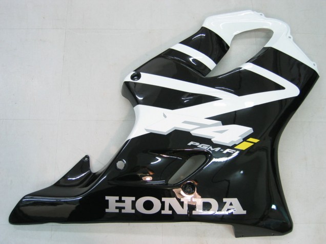 2004-2007 Honda CBR600 F4i Motorcycle Fairing - White Glossy Black