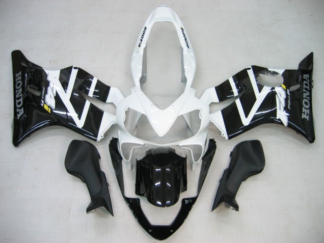 2004-2007 Honda CBR600 F4i Motorcycle Fairing - White Glossy Black