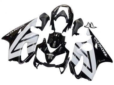 Wholesale 2004-2007 Honda CBR600 F4i Motorcycle Fairings - White Glossy Black