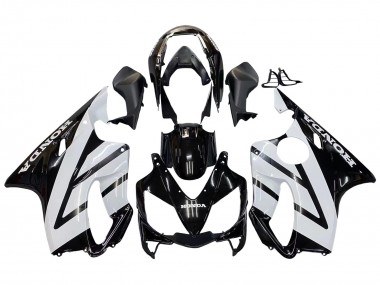 Wholesale 2004-2007 Honda CBR600 F4i Motorcycle Fairings - White Glossy Black