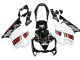 2004-2007 Honda CBR600 F4i Motorcycle Fairings - White Glossy Black Red Repsol