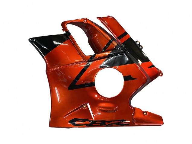 1991-1994 Honda CBR600 F2 Motorcycle Fairings - Orange Glossy Black