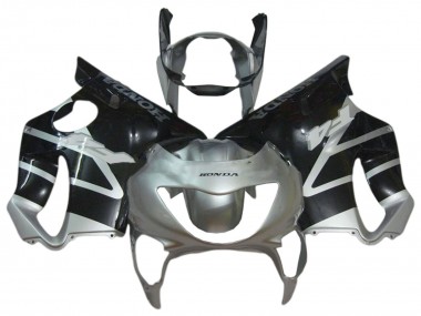 Wholesale 1999-2000 Honda CBR600 F4 Motorcycle Fairings - Silver Glossy Black