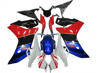 Wholesale 2011-2013 Honda CBR600F Motorcycle Fairings - White Red Blue Glossy Black
