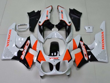 Wholesale 1992-1993 Honda CBR900RR 893 Motorcycle Fairings - White Orange Glossy Black