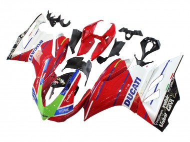 Wholesale 2011-2014 Ducati Panigale 899/1199 Motorcycle Fairings - White Red Green Blue Glossy Black Flex-Box