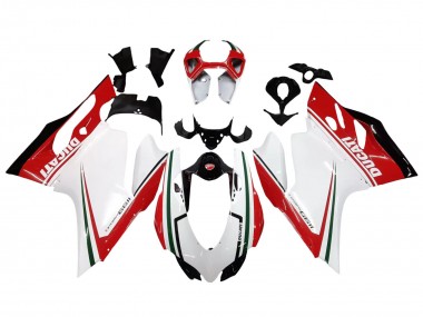 Wholesale 2011-2014 Ducati 1199 Motorcycle Fairings - White Red Green Glossy Black