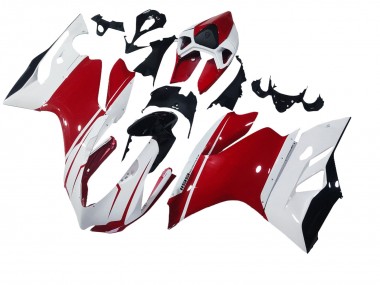 Wholesale 2011-2014 Ducati 1199 Motorcycle Fairings - White Red Glossy Black