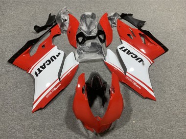 Wholesale 2011-2014 Ducati 1199 Motorcycle Fairings - Red White Glossy Black