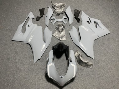 Wholesale 2011-2014 Ducati 1199 Motorcycle Fairings - Light Nardo Grey White Corse