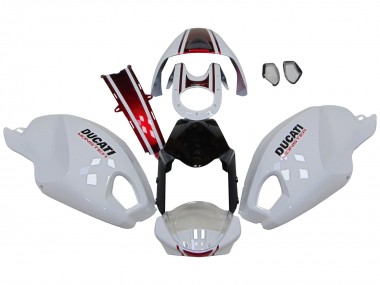 Wholesale 2008-2012 Ducati Monster 696 796 1100 1100S Motorcycle Fairings - White Red Glossy Black