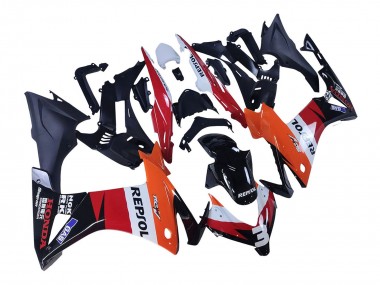 Wholesale 2013-2015 Honda CBR500R Motorcycle Fairings - Orange White Red Glossy Black Repsol 3