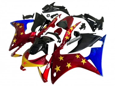 Wholesale 2013-2015 Honda CBR500R Motorcycle Fairings - Red Blue Yellow Star