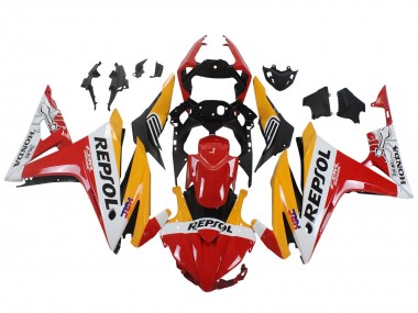 Wholesale 2016-2018 Honda CBR500R Motorcycle Fairings - Yellow White Red Repsol HRC