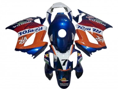 Wholesale 2002-2013 Honda VFR 800 Motorcycle Fairings - White Orange Blue Repsol