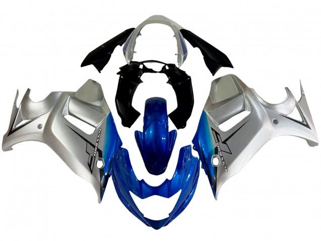 2008-2013 Suzuki GSX650F Motorcycle Fairings - Silver Blue