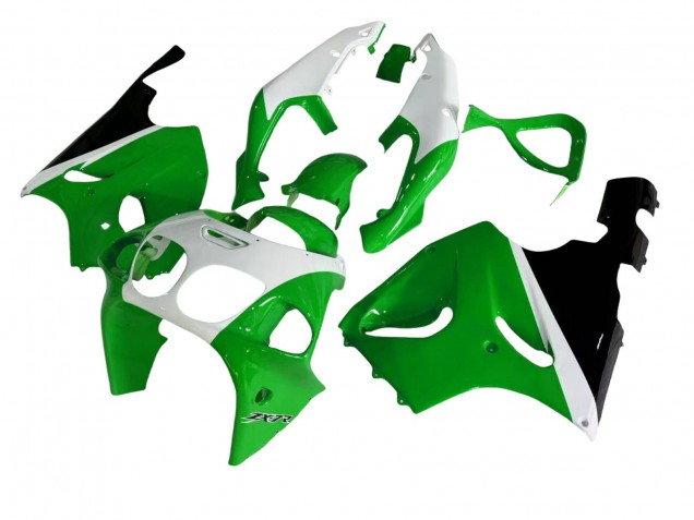 1996-2003 Kawasaki ZX7R Motorcycle Fairings - White Green Black