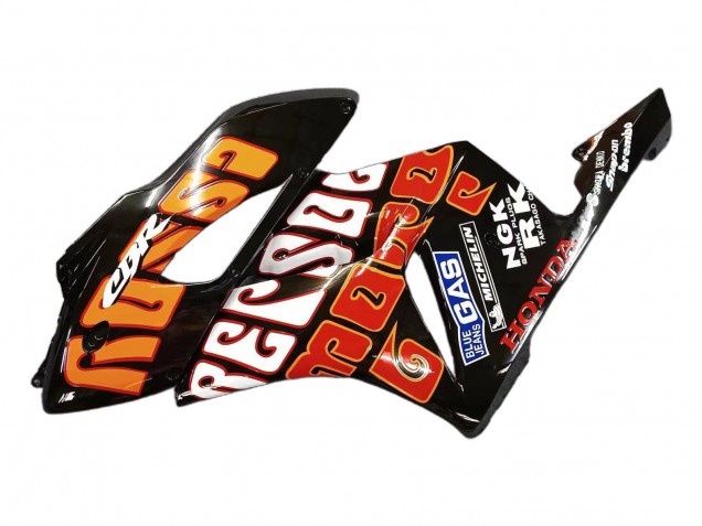 2004-2005 Honda CBR1000RR Motorcycle Fairings - Yellow Orange Glossy Black Repsol Rossi 46