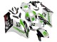 2004-2005 Honda CBR1000RR Motorcycle Fairings - White Green Glossy Black Hannspree 52