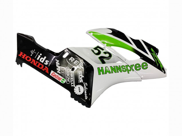 2004-2005 Honda CBR1000RR Motorcycle Fairings - White Green Glossy Black Hannspree 52
