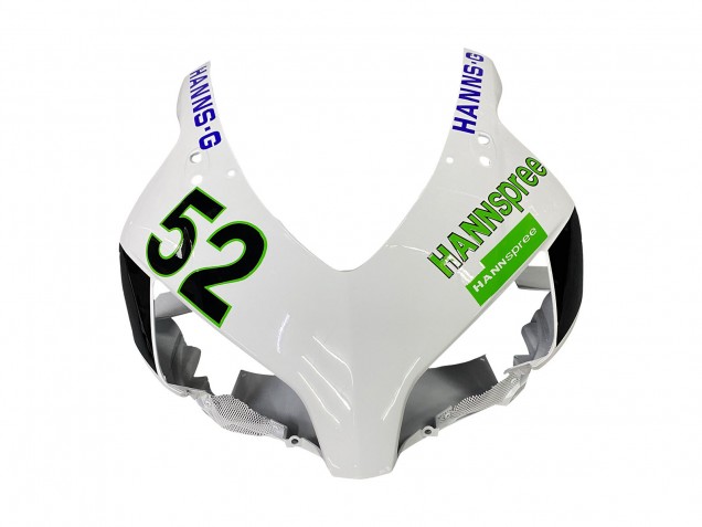 2004-2005 Honda CBR1000RR Motorcycle Fairings - White Green Glossy Black Hannspree 52