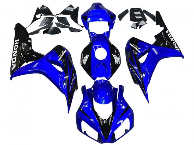 2006-2007 Honda CBR1000RR Motorcycle Fairings - Blue Glossy Black
