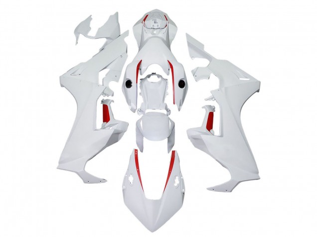 2017-2023 Honda CBR1000RR Motorcycle Fairings - White with Red Line