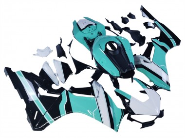 Wholesale 2017-2023 Honda CBR1000RR Motorcycle Fairings - White Light Blue Glossy Black