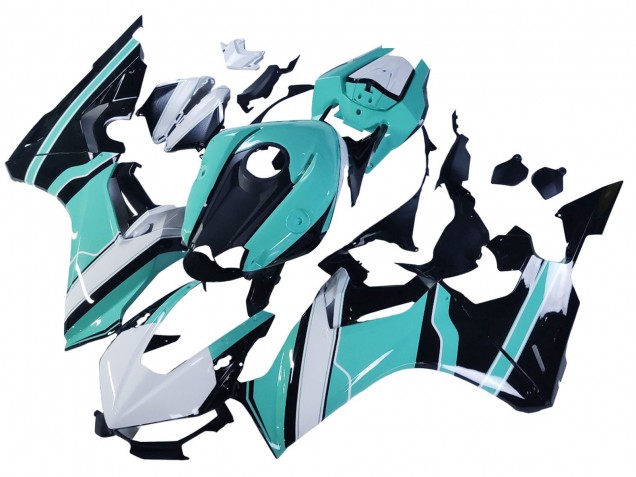 2017-2023 Honda CBR1000RR Motorcycle Fairings - White Light Blue Glossy Black