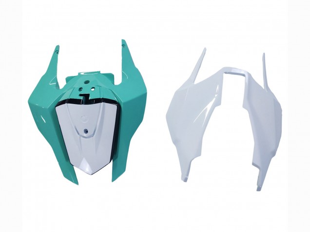 2017-2023 Honda CBR1000RR Motorcycle Fairings - White Light Blue Glossy Black