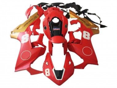 Wholesale 2017-2023 Honda CBR1000RR Motorcycle Fairings - Red Gold Black HRC 8