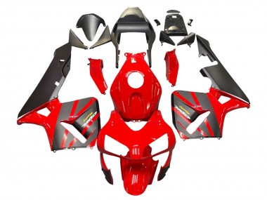 Wholesale 2003-2004 Honda CBR600RR Motorcycle Fairings - Red Matte Black Racing