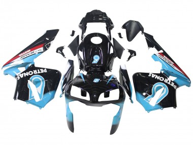 Wholesale 2003-2004 Honda CBR600RR Motorcycle Fairings - Light Blue Red Glossy Black Dunlop