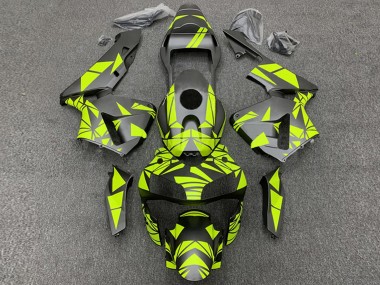 Wholesale 2003-2004 Honda CBR600RR Motorcycle Fairings - Yellow Matte Black