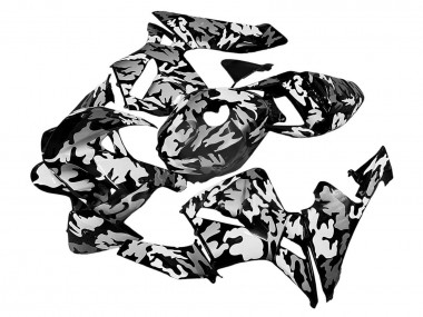 Wholesale 2005-2006 Honda CBR600RR Motorcycle Fairings - Black White Grey Camouflage