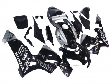 Wholesale 2005-2006 Honda CBR600RR Motorcycle Fairings - Black Silver SevenStars