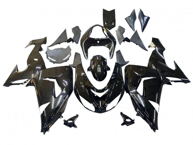 2006-2007 Kawasaki ZX10R Motorcycle Fairings - Glossy Black