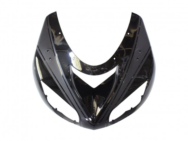 2006-2007 Kawasaki ZX10R Motorcycle Fairings - Matte Black Glossy Black