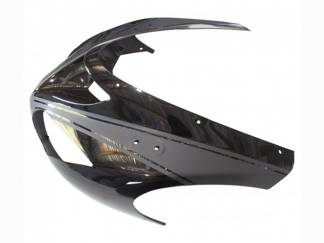 2006-2007 Kawasaki ZX10R Motorcycle Fairings - Matte Black Glossy Black