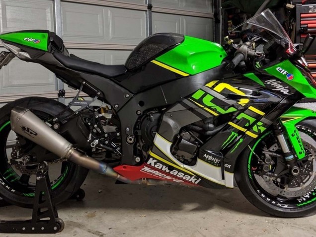 2011-2015 Kawasaki ZX10R Motorcycle Fairings - Green Yellow Black White Elf Monster