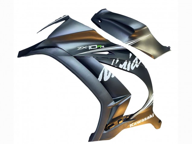 2011-2015 Kawasaki ZX10R Motorcycle Fairings - Matte Grey White Green